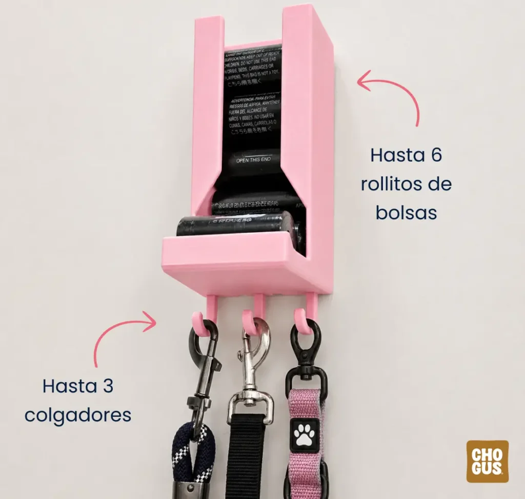 Porta bolsas con colgador
